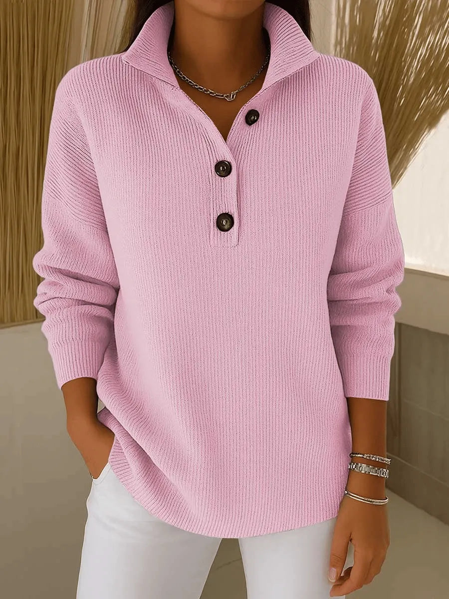 Amparo | Maglione con collo polo e bottoni