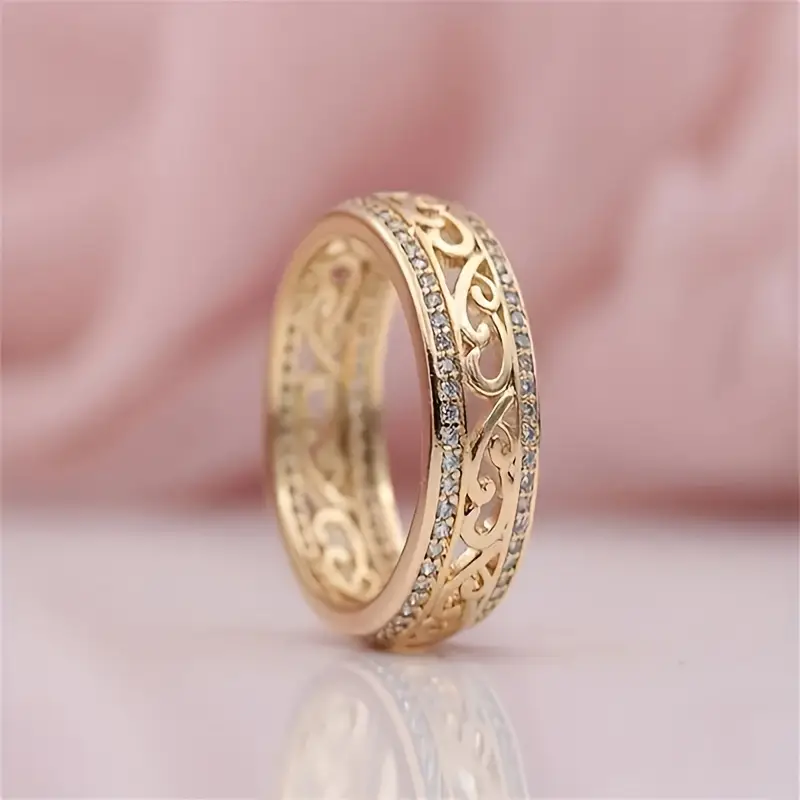 Anello dorato Luce Vuota – Immagine 2