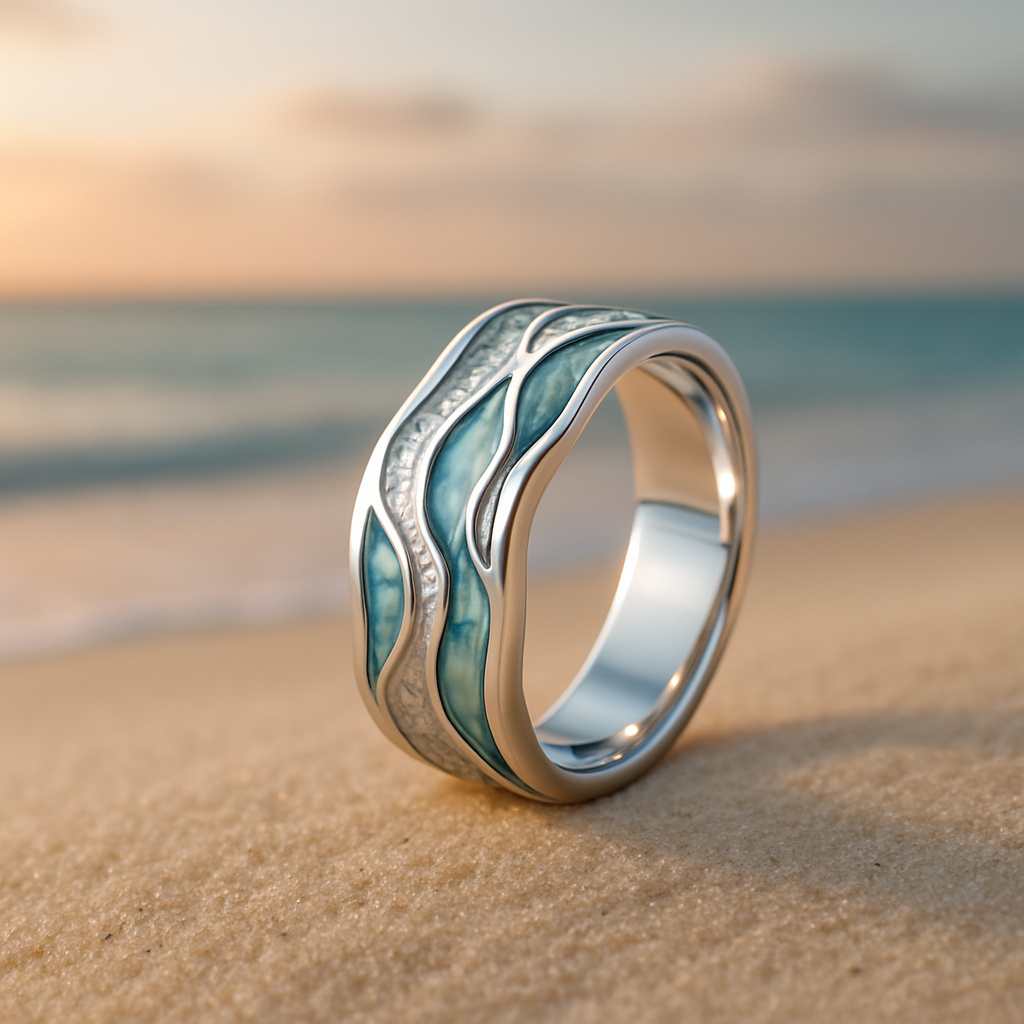 Anello in argento Onde Turchesi – Immagine 1