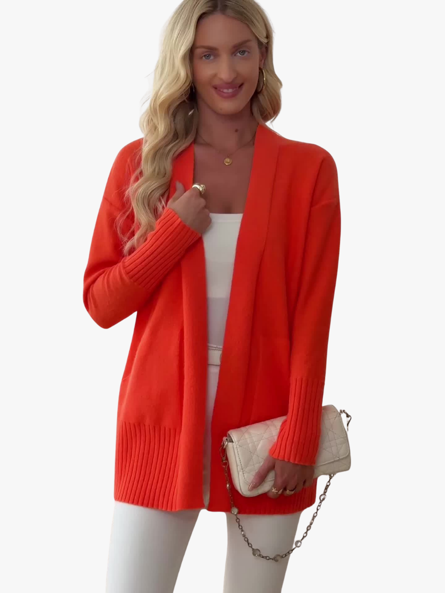 Anita – Cardigan lungo con spalle scese – 1