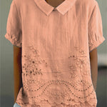 LILY | CAMICIA RICAMATA A FIORI