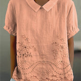 LILY | CAMICIA RICAMATA A FIORI