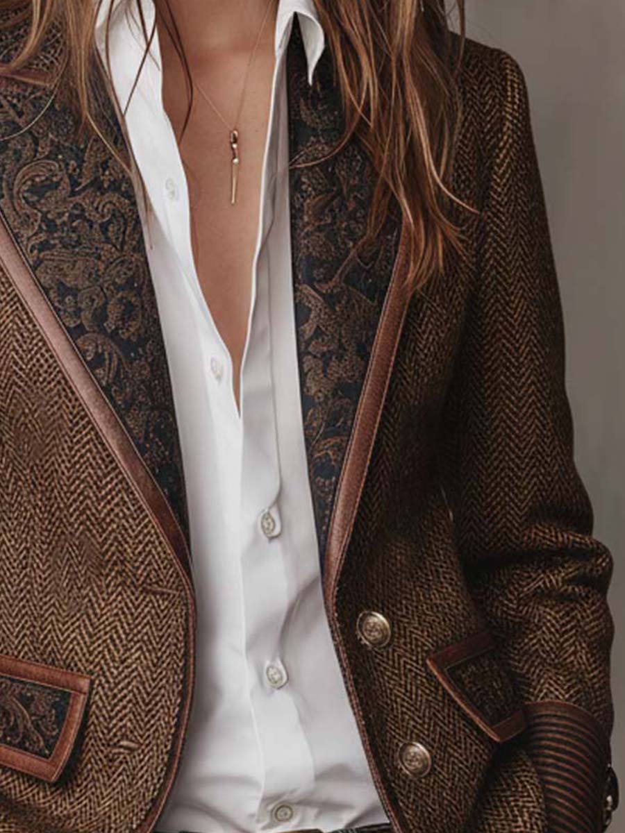 Arabella | Blazer Spigato a Pannelli