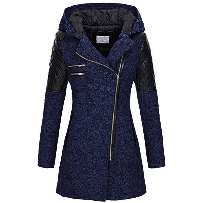 Rose — Giacca invernale con zip asimmetrica
