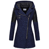 Rose — Giacca invernale con zip asimmetrica