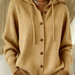 Begoña | Cardigan con cappuccio e bottoni