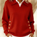Erminia | Maglione Polo con Bottoni
