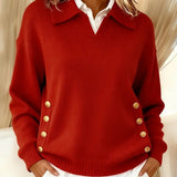 Erminia | Maglione Polo con Bottoni