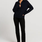 FFION | MAGLIONE CON COLLO A ZIP IN MAGLIA WAFFLE