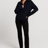 FFION | MAGLIONE CON COLLO A ZIP IN MAGLIA WAFFLE