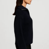FFION | MAGLIONE CON COLLO A ZIP IN MAGLIA WAFFLE