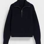 FFION | MAGLIONE CON COLLO A ZIP IN MAGLIA WAFFLE