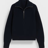 FFION | MAGLIONE CON COLLO A ZIP IN MAGLIA WAFFLE