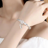 Bracciale con ciondolo Acchiappasogni in argento – Immagine 1