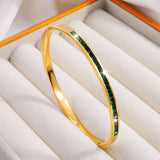 Bracciale verde e oro – Immagine 2