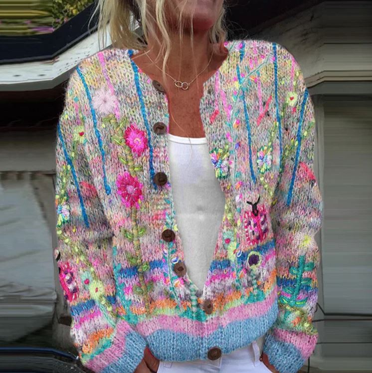Fiorella™ | Cardigan Floreale Raffinato