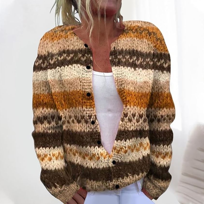 Sonia™ | Cardigan Marrone Elegante