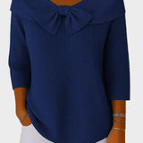 Aline - Maglione morbido ed elegante con fiocco