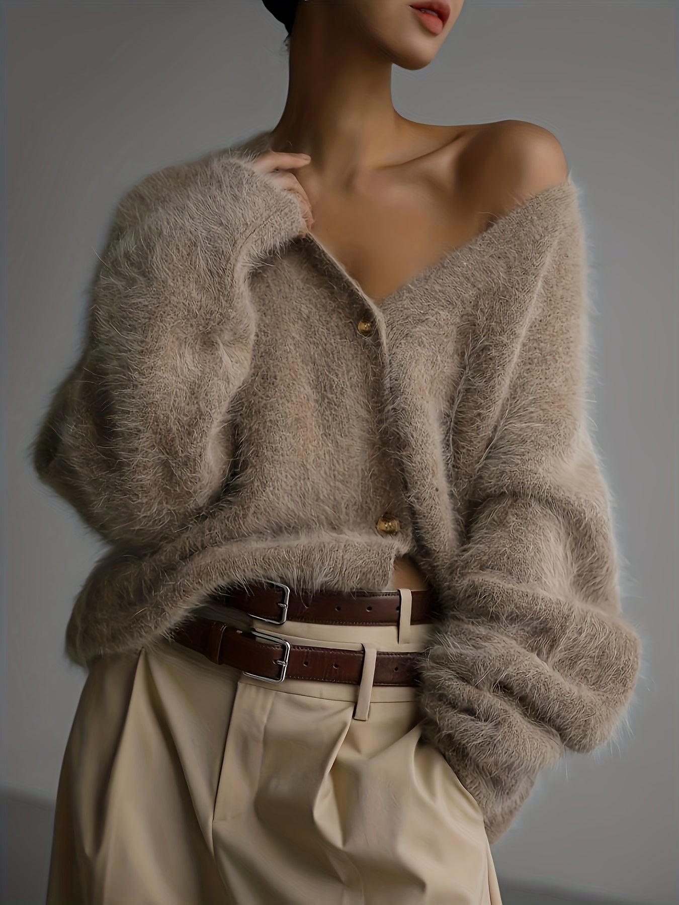 SERIAVI | CARDIGAN CON COLLO A V