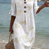 Abito casual da donna con stampa floreale