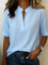 Élise | Blusa a Maniche Corte con Scollo a V