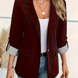 Jamie™ — Blazer da donna con maniche risvoltate