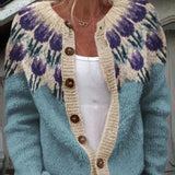 Cinzia™ | Cardigan Floreale Elegante