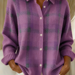 Candela | Cardigan a quadri con bottoni