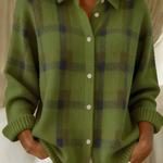 Candela | Cardigan a quadri con bottoni
