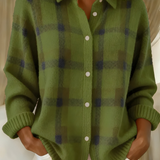 Candela | Cardigan a quadri con bottoni