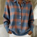 Candela | Cardigan a quadri con bottoni