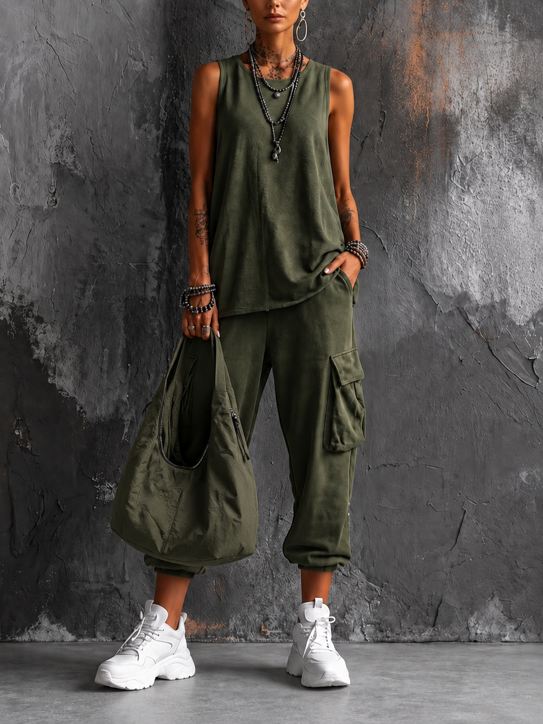 Noelia | Completo casual con borsa