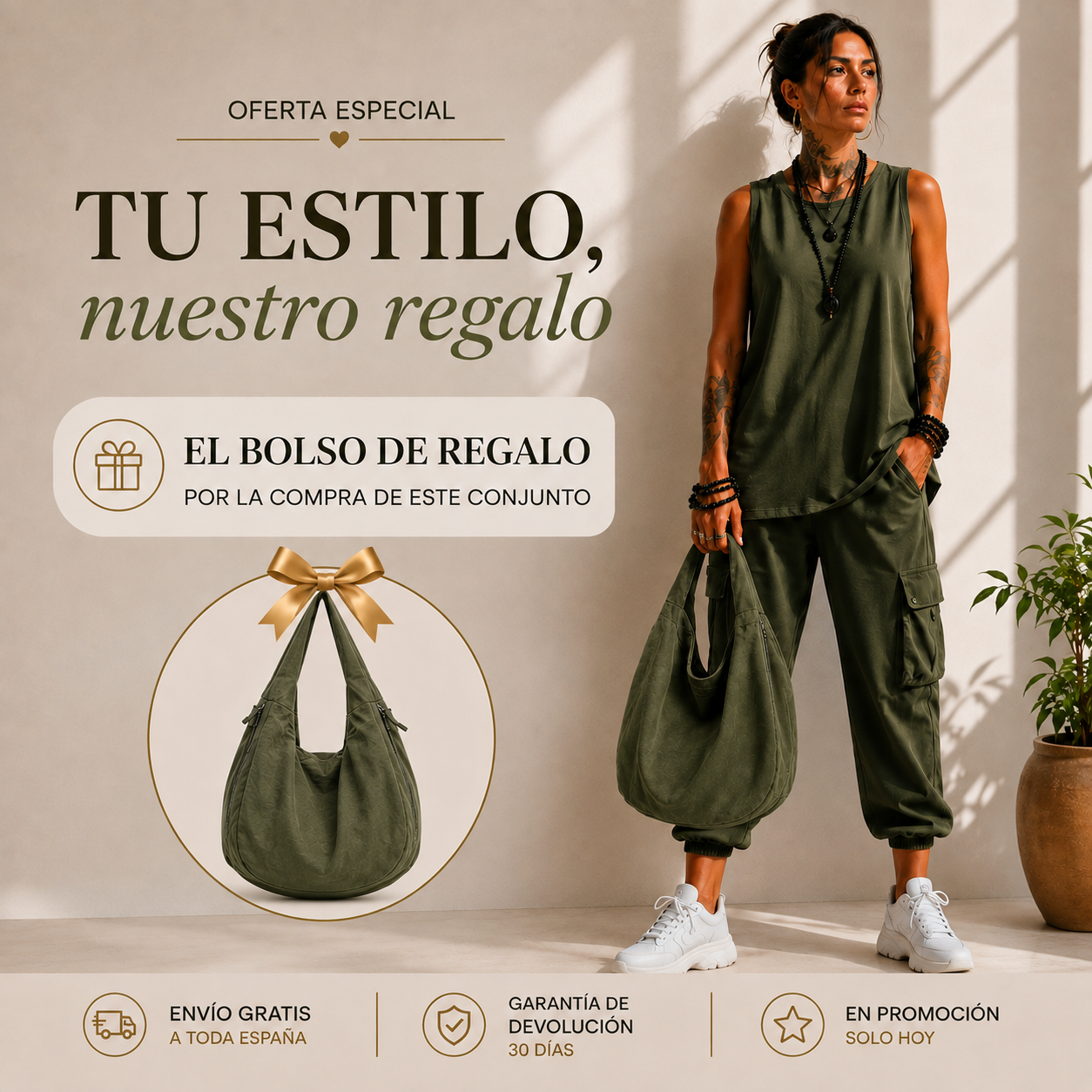 Noelia | Completo casual con borsa