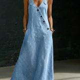 Vera | Abito in denim con bottoni