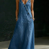 Vera | Abito in denim con bottoni