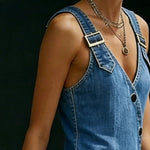 Vera | Abito in denim con bottoni
