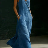 Vera | Abito in denim con bottoni