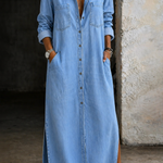 Delana | Abito in denim con bottoni