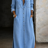 Delana | Abito in denim con bottoni