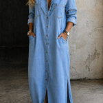 Delana | Abito in denim con bottoni