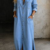Delana | Abito in denim con bottoni