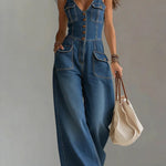 Sofía | Tuta in denim dalla vestibilità rilassata