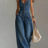 Sofía | Tuta in denim dalla vestibilità rilassata