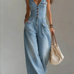 Sofía | Tuta in denim dalla vestibilità rilassata