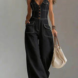 Sofía | Tuta in denim dalla vestibilità rilassata