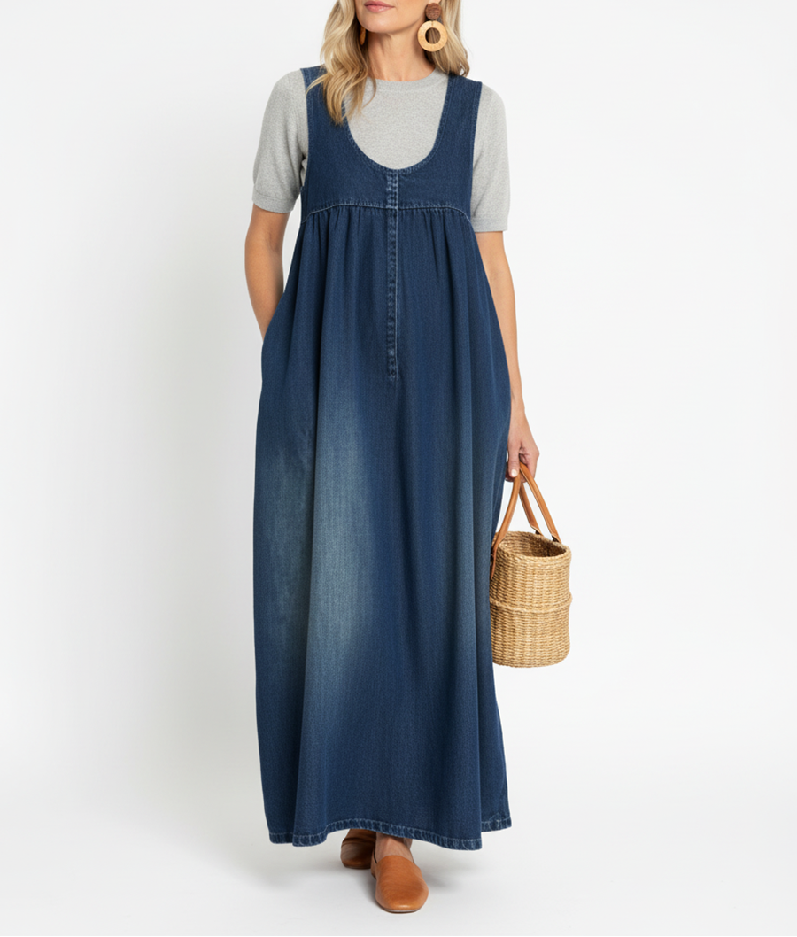 Karen | Abito lungo in denim