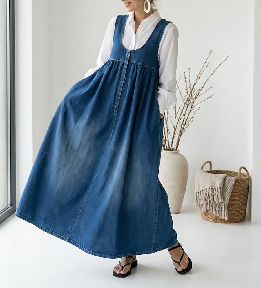 Karen | Abito lungo in denim
