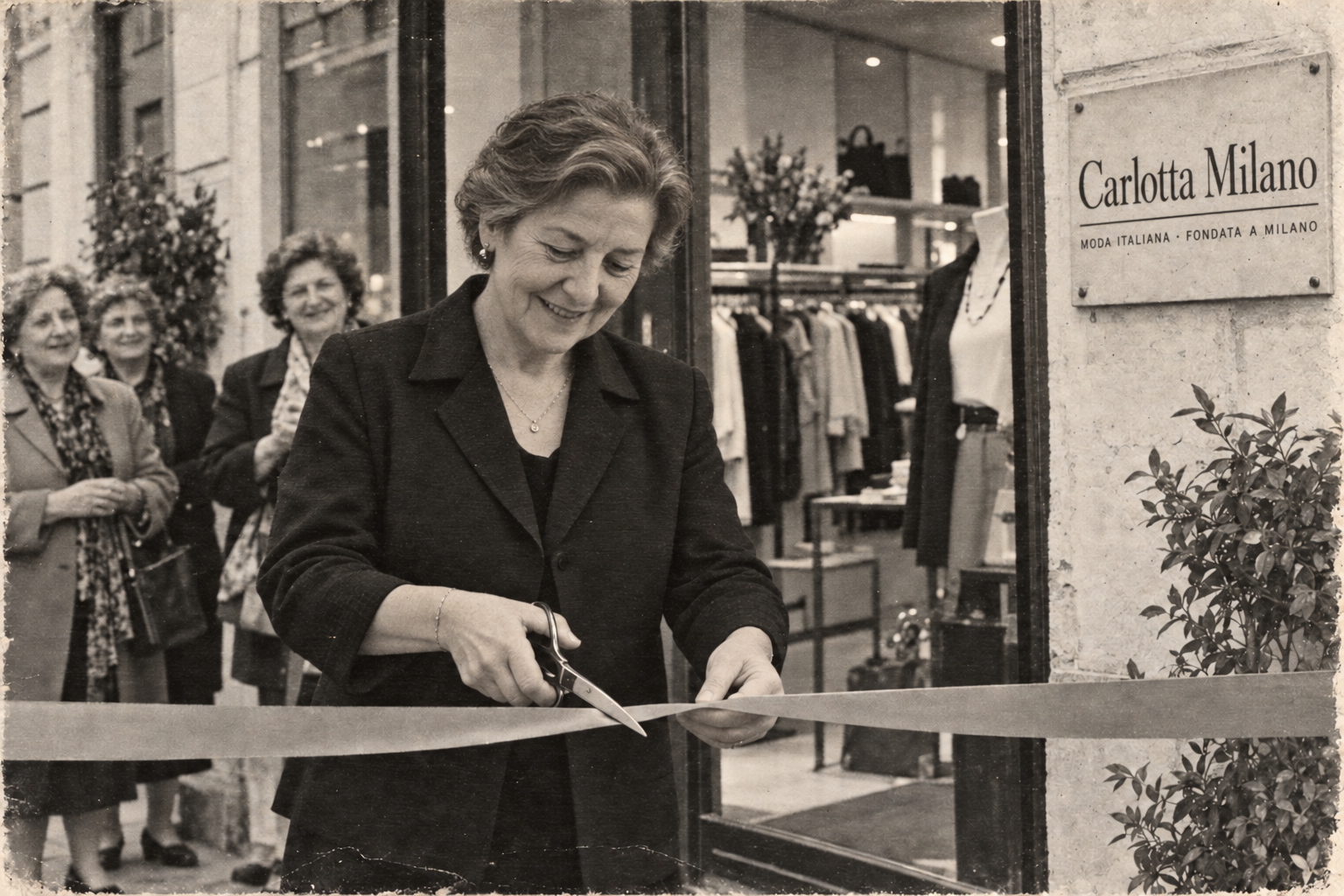 Ricostruzione illustrativa dell’inaugurazione di Carlotta Milano