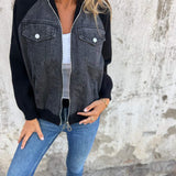 Madison™ — Giacca casual in misto cotone con zip