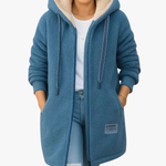 Cecilia – Giacca lunga con cappuccio e zip – 1